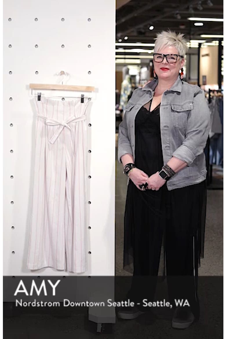 High Waist Crop Wide Leg Pants video