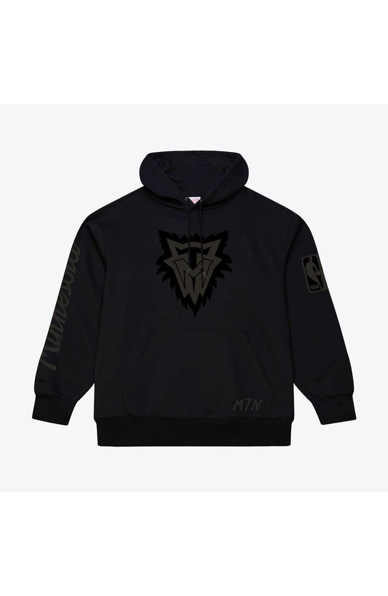Mitchell & Ness Men's Mitchell & Ness Black Minnesota Timberwolves Phantom Fleece Hoodie, Alternate, color, Black