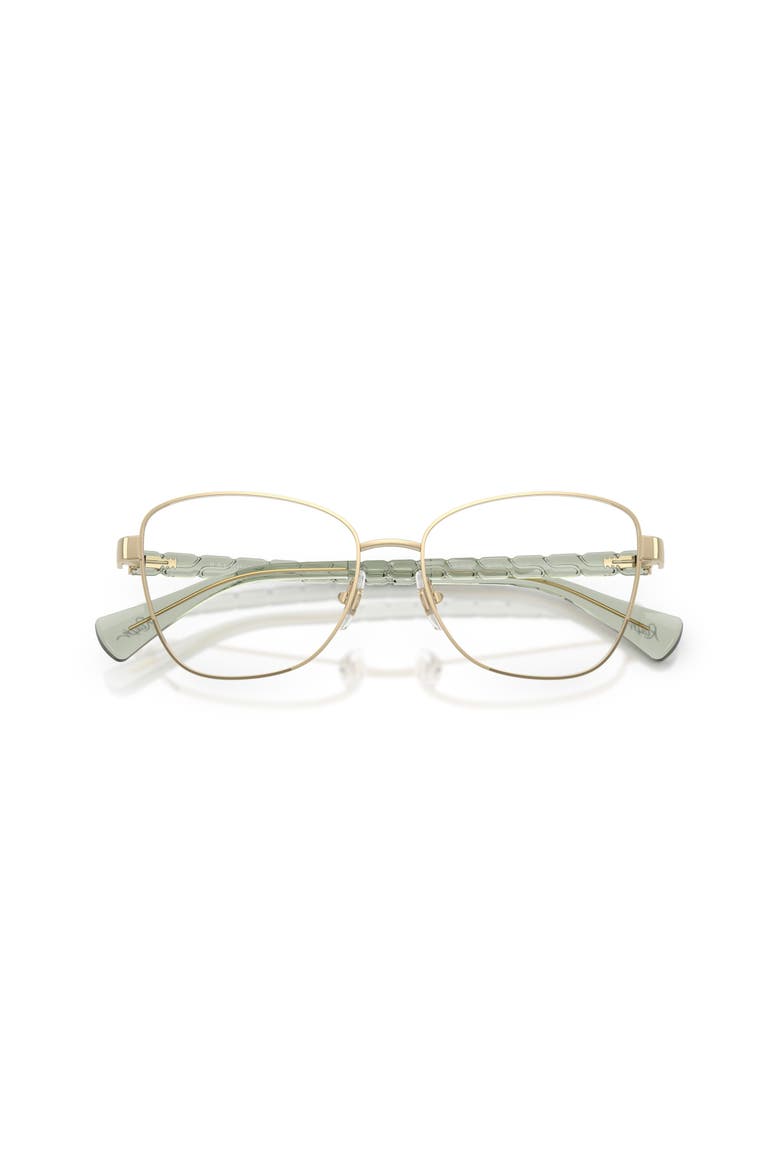 53mm Irregular optical glasses, Alternate, color, Gold/ Brown