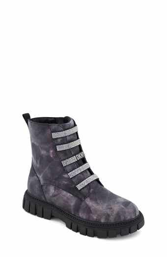 DKNY Kids' Carrie Shine Combat Boot