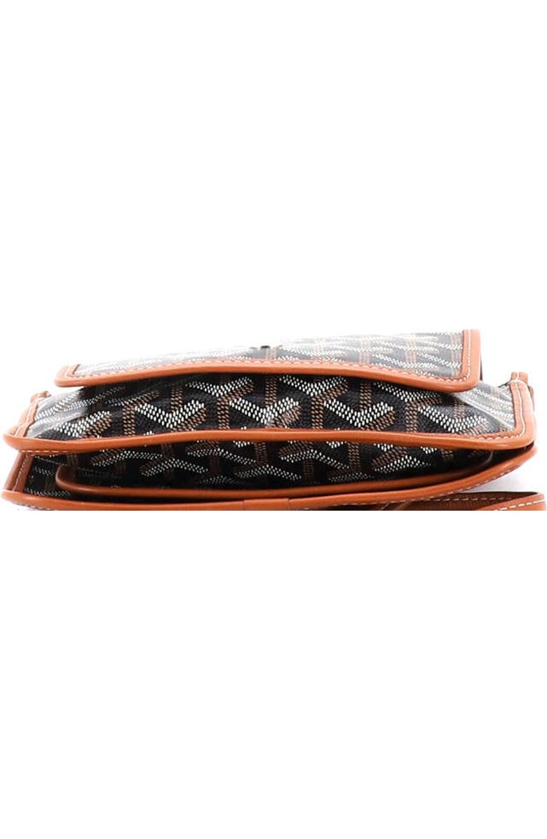 Pre-Owned Goyard Plumet Clutch Wallet Coated Canvas, Alternate, color, Brown