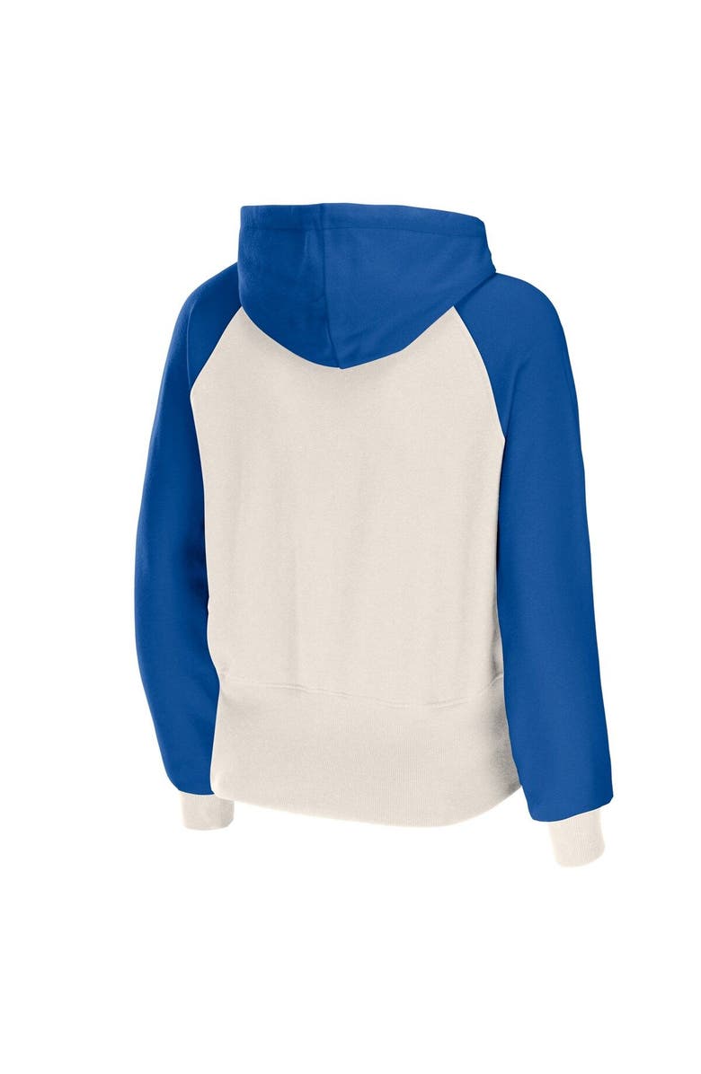 WEAR by Erin Andrews Women's WEAR by Erin Andrews Cream Los Angeles Rams Colorblock Lightweight Full-Zip Hoodie, Alternate, color, 