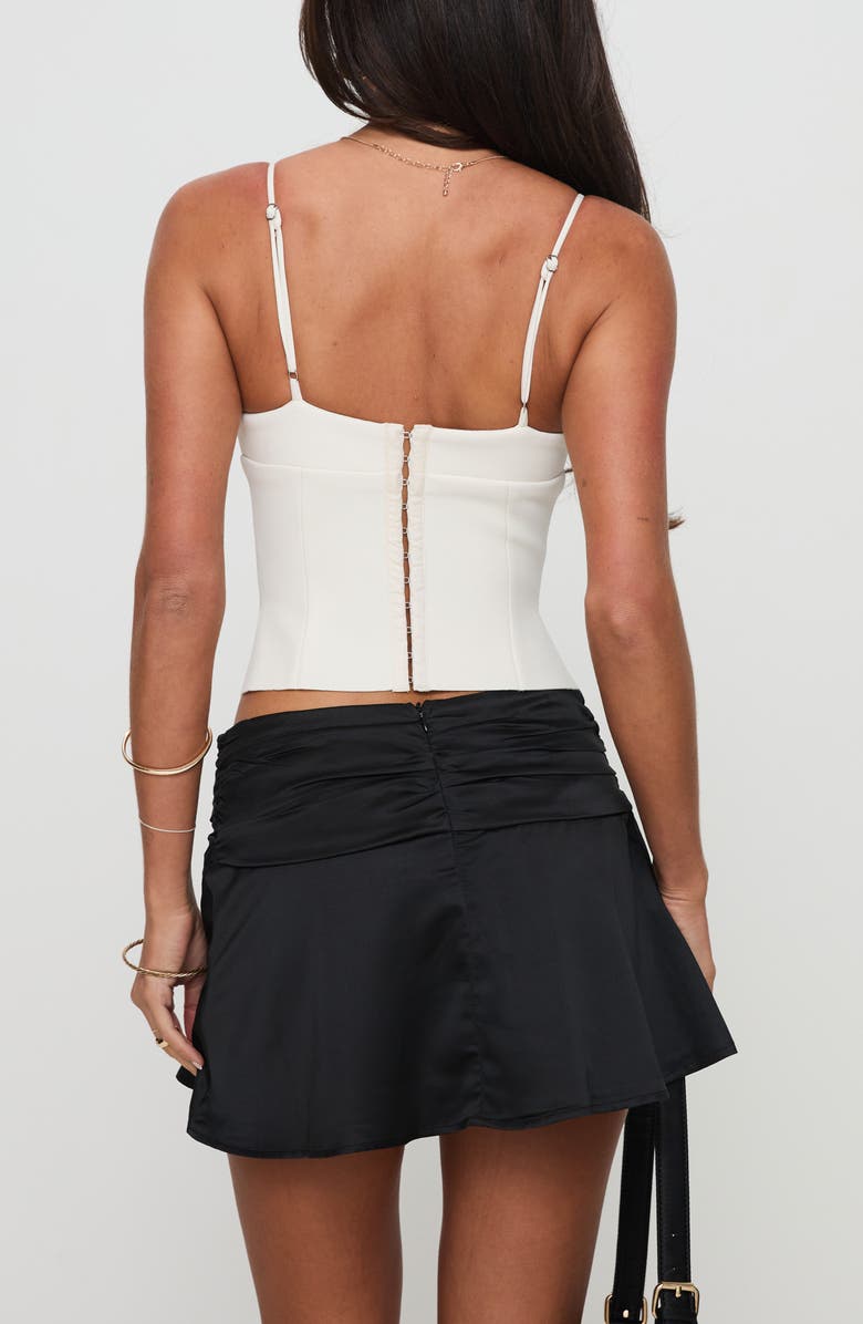 Princess Polly Sculpture Corset Camisole, Alternate, color, Cream