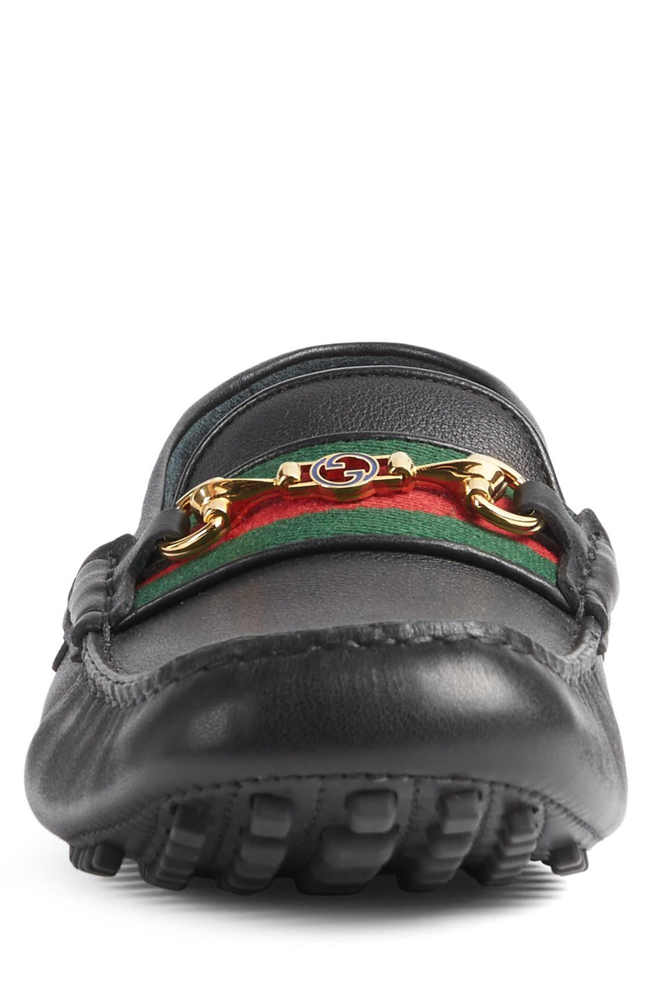 Gucci Ayrton Horsebit Web Driving Loafer, Alternate, color, 