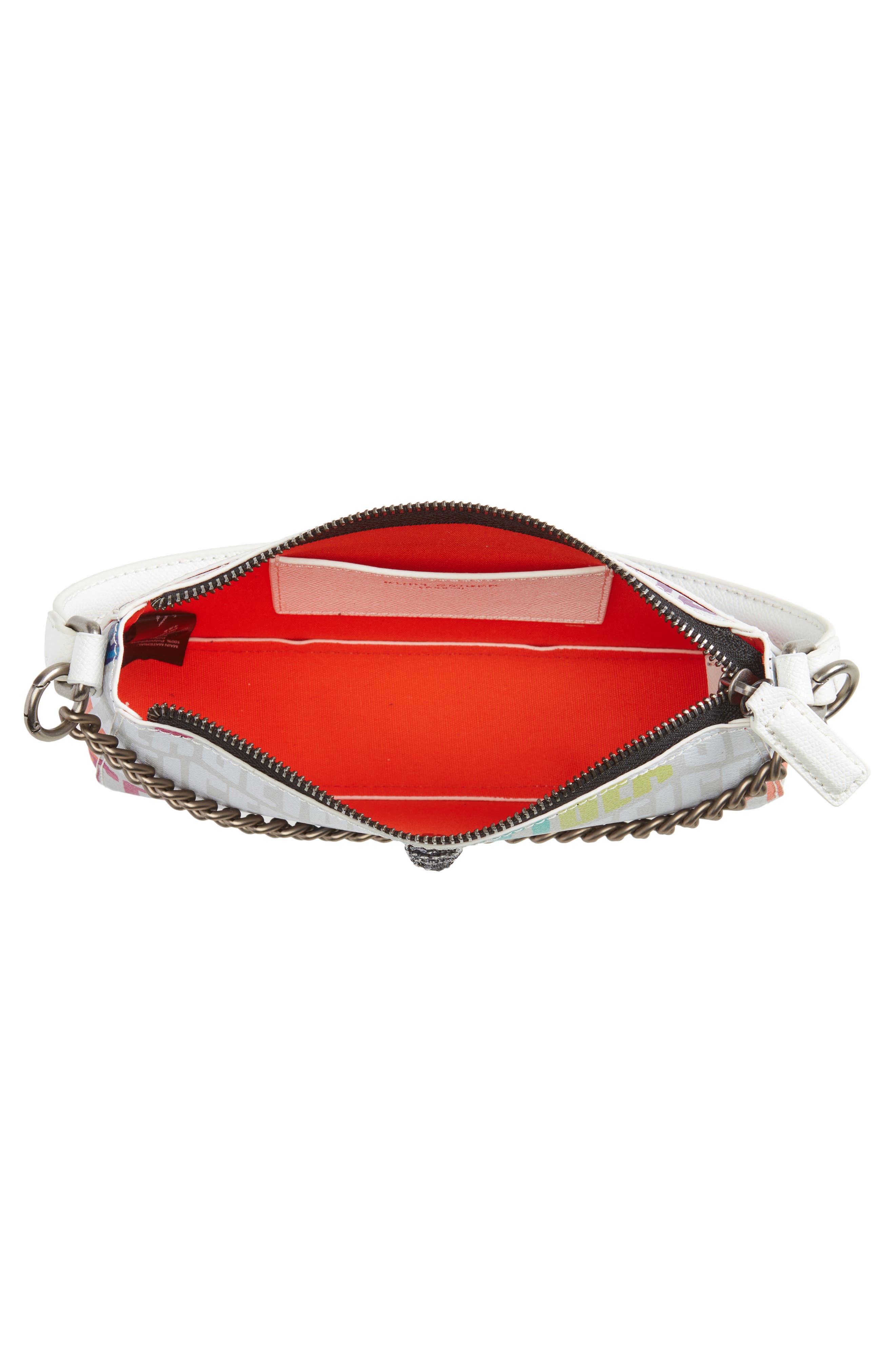 Richmond Faux Leather Baguette Bag, Alternate, color, OPEN WHITE