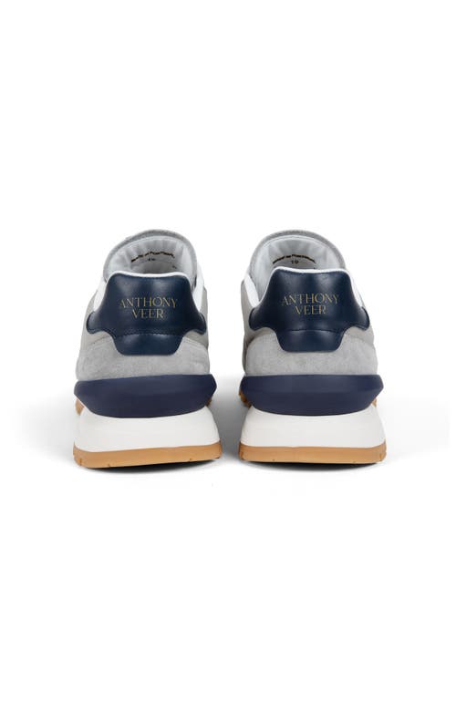 Anthony Veer Edward Runner Sneaker In Grey Navy