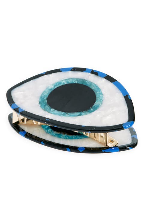 Evil Eye Claw Hair Clip