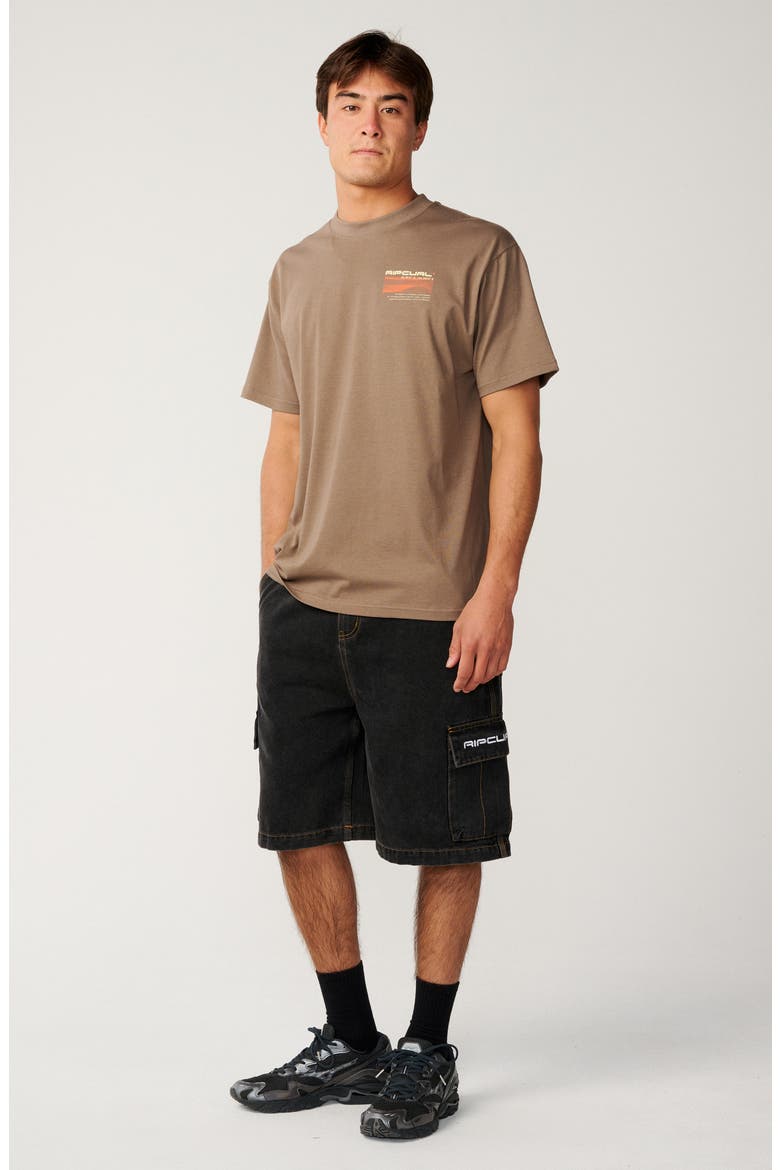 S-Series VaporCool Journey Man Loose Graphic T-Shirt, Alternate, color, WALNUT