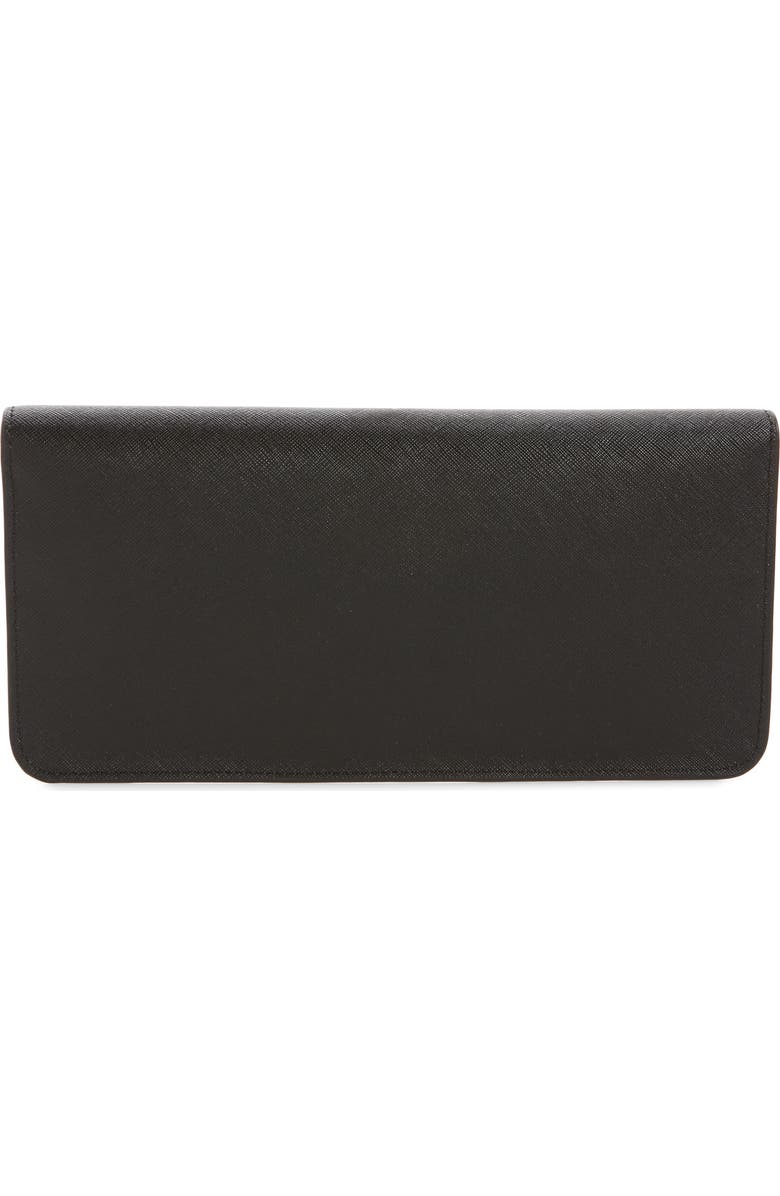 Tory Burch Robinson Leather Clutch, Alternate, color,