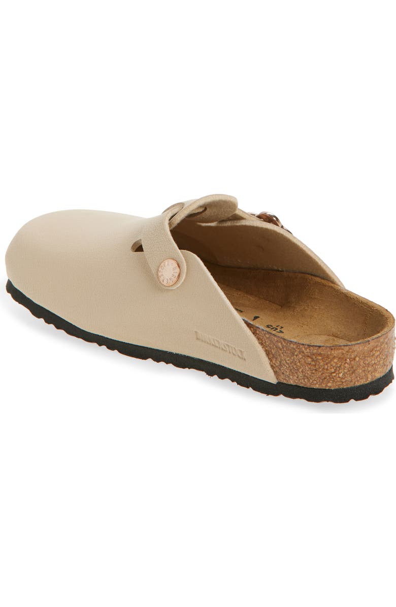 Birkenstock Kids' Boston Flower Buckle Clog, Alternate, color, Beige