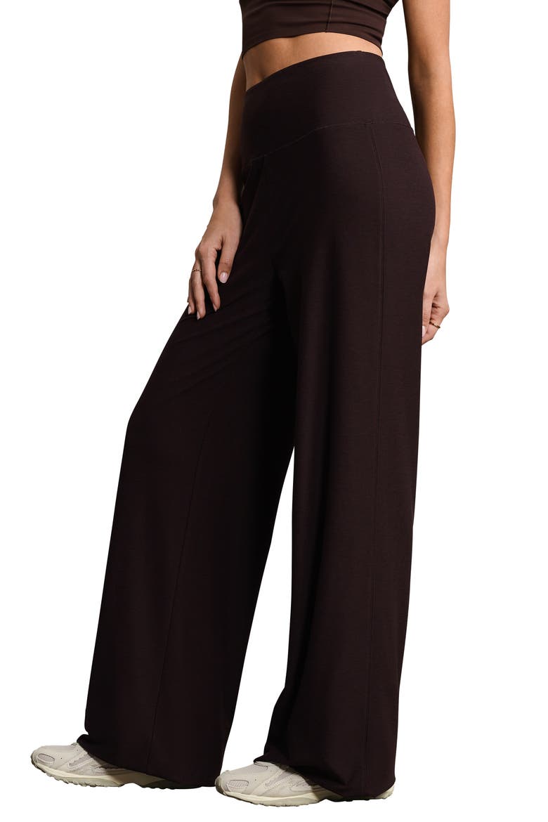 Atmosphere Wide Leg Pants, Alternate, color, DARK ESPRESSO HEATHER
