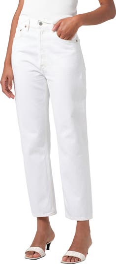 AGOLDE '90s Pinch Waist High Waist Crop Straight Leg Jeans