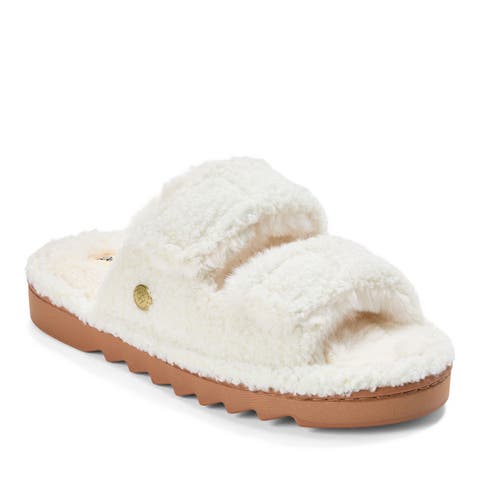 Regina Teddy Double Band Slide Slipper (Women)