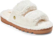 DEARFOAMS Regina Teddy Double Band Slide Slipper