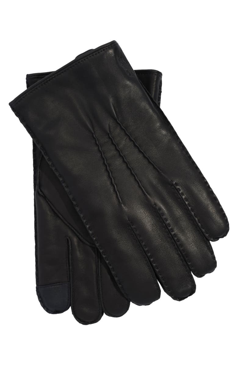 Polo Ralph Lauren Cashmere Lined Nappa Touch Glove, Main, color, Black