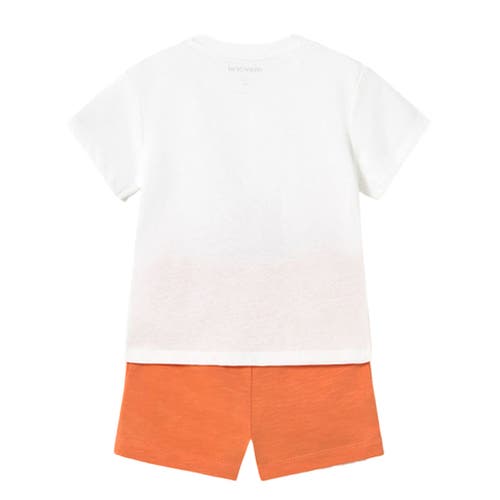 Mayoral Shorts And Surf T-shirt Set In Coral