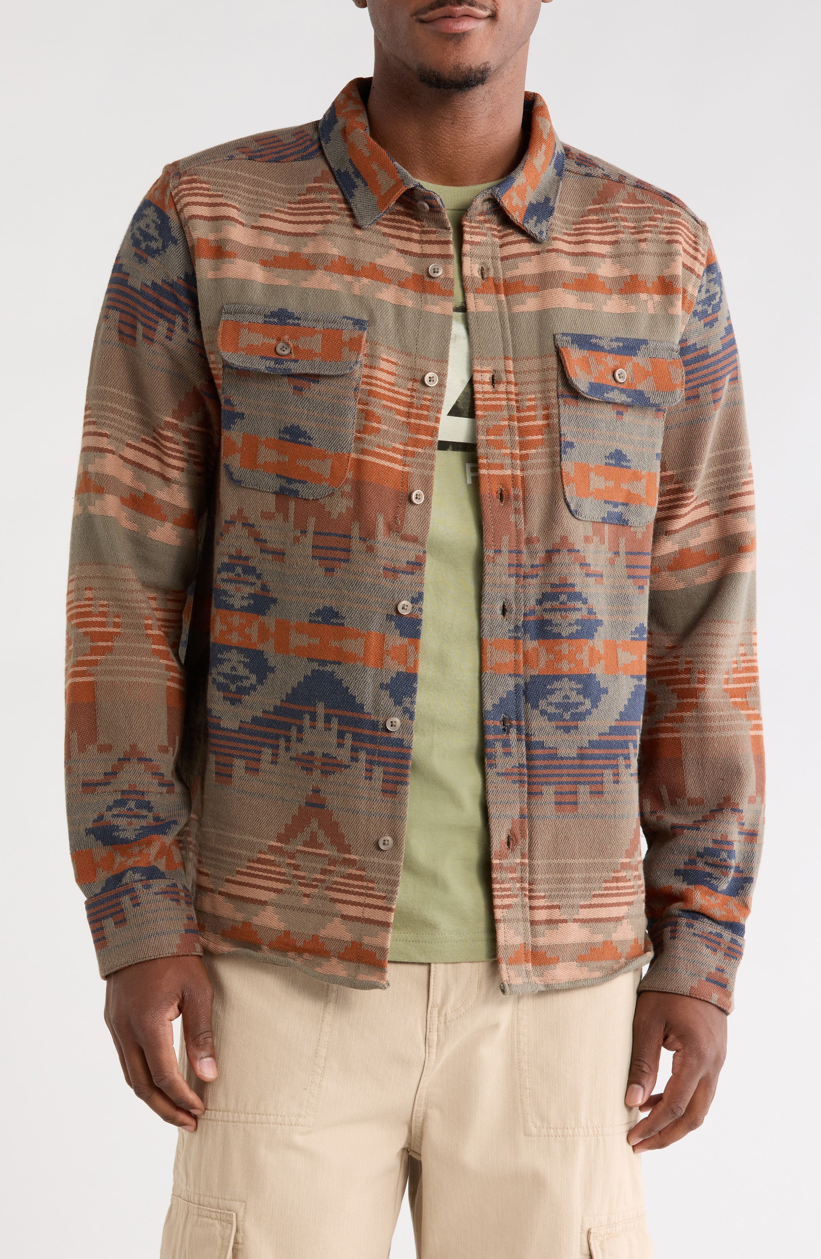 Dayshift Blanket Stripe Flannel Button-Up Shirt