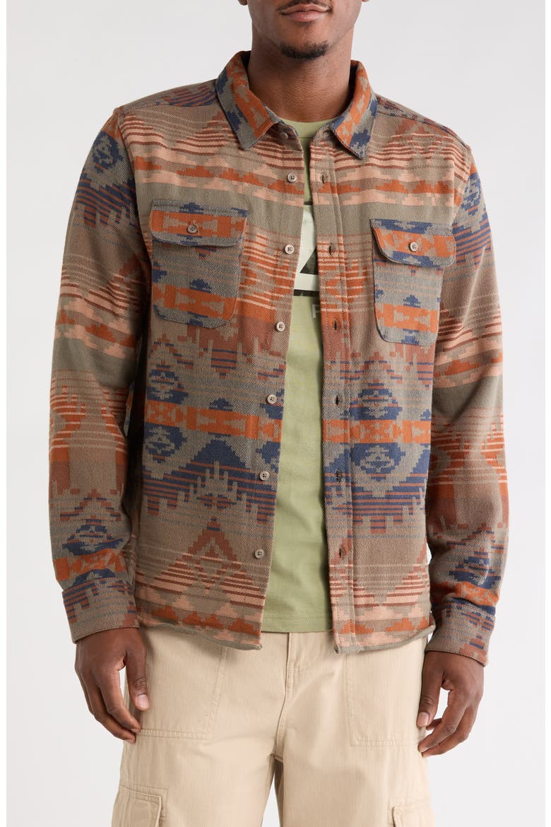 Dayshift Blanket Stripe Flannel Button-Up Shirt, Main, color, MULTI
