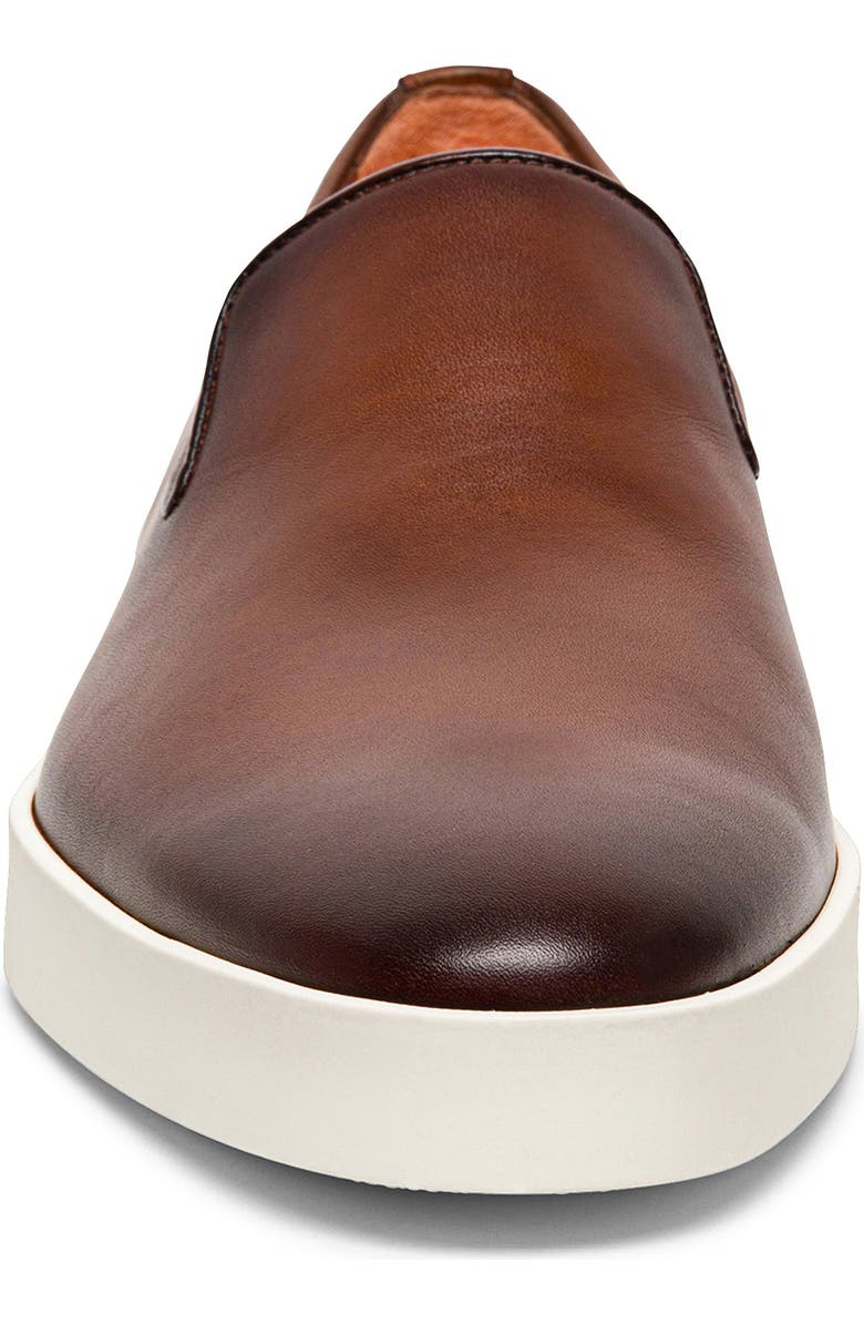Santoni Pancia Slip-On Sneaker, Alternate, color, Brown