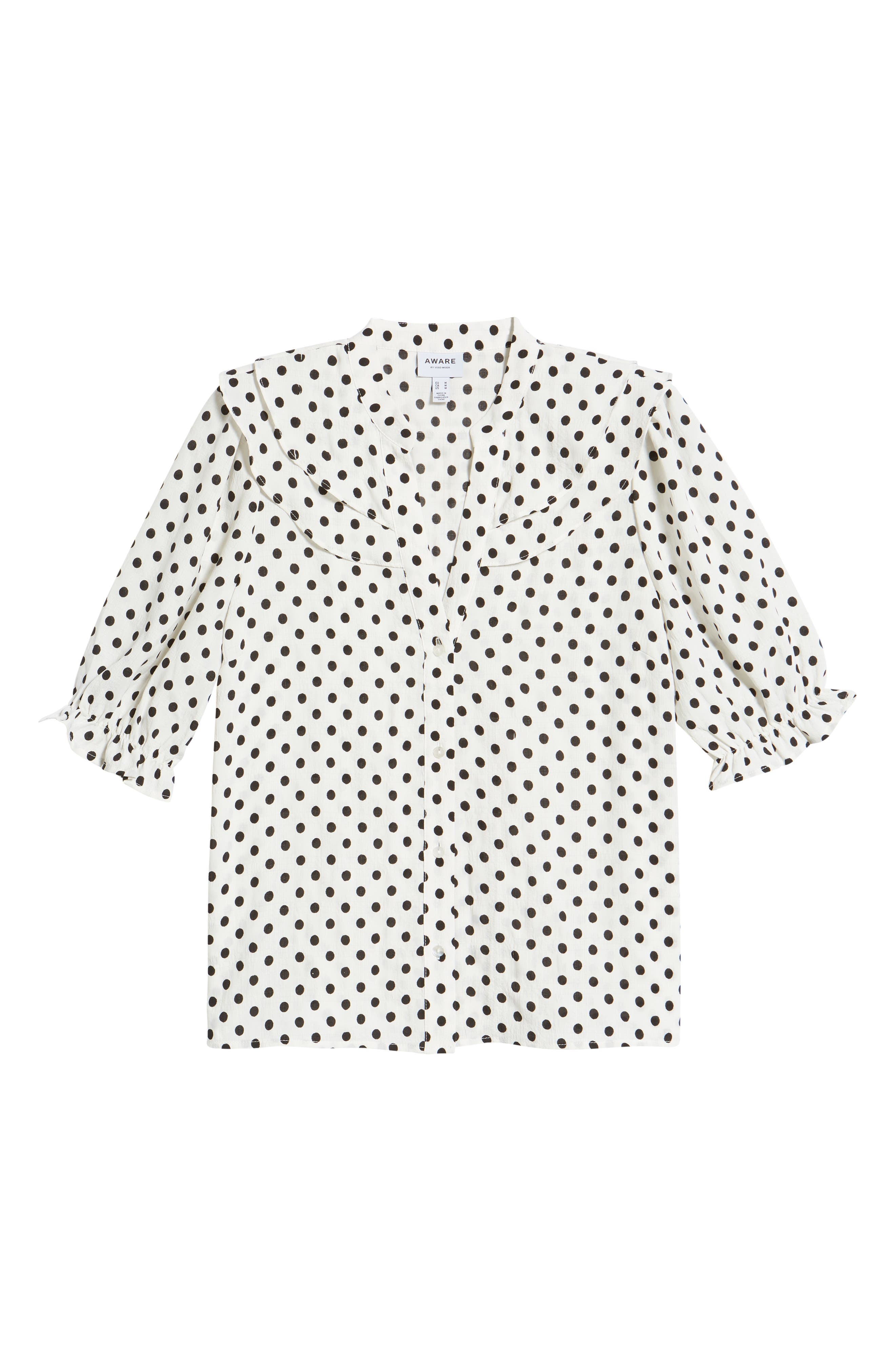 AWARE by VERO MODA Cornelia Polka Dot V-Neck Blouse (Women) | Nordstromrack