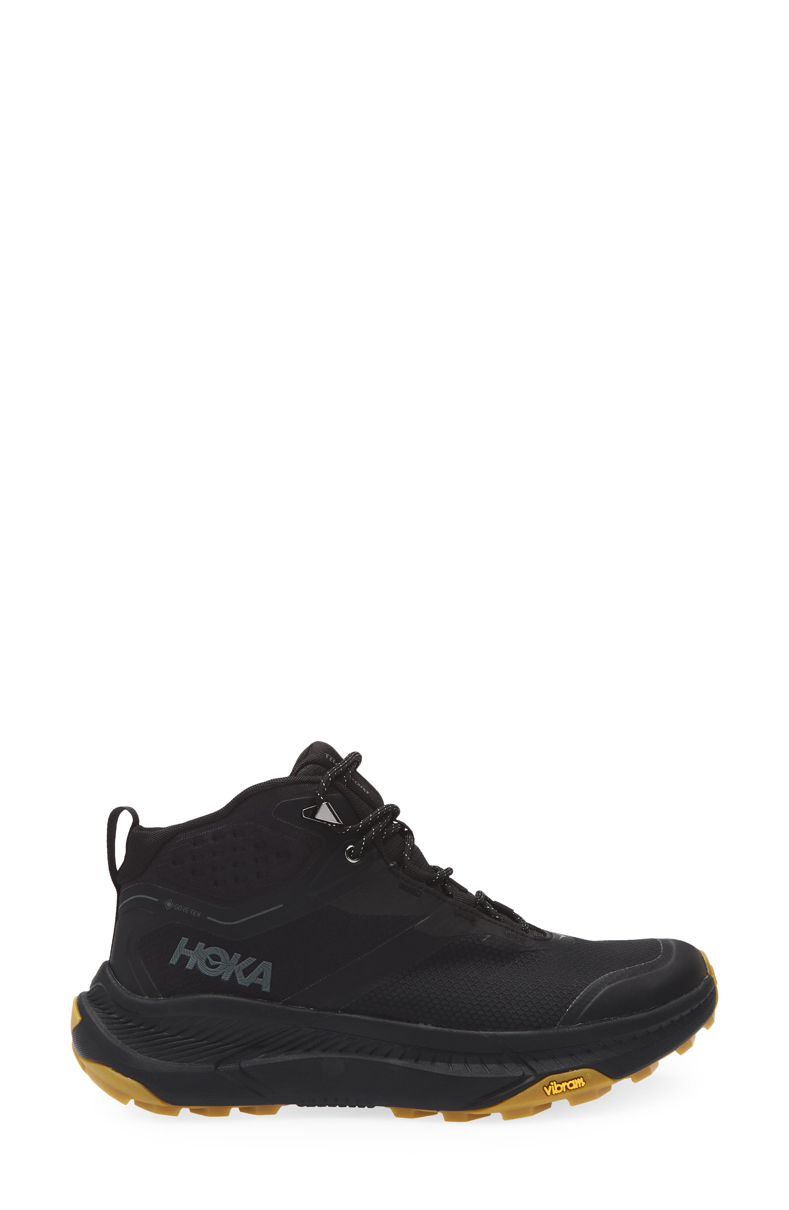 HOKA Transport Chukka GORE-Tex<sup>®</sup> Waterproof Trail Shoe, Alternate, color, Black / Black