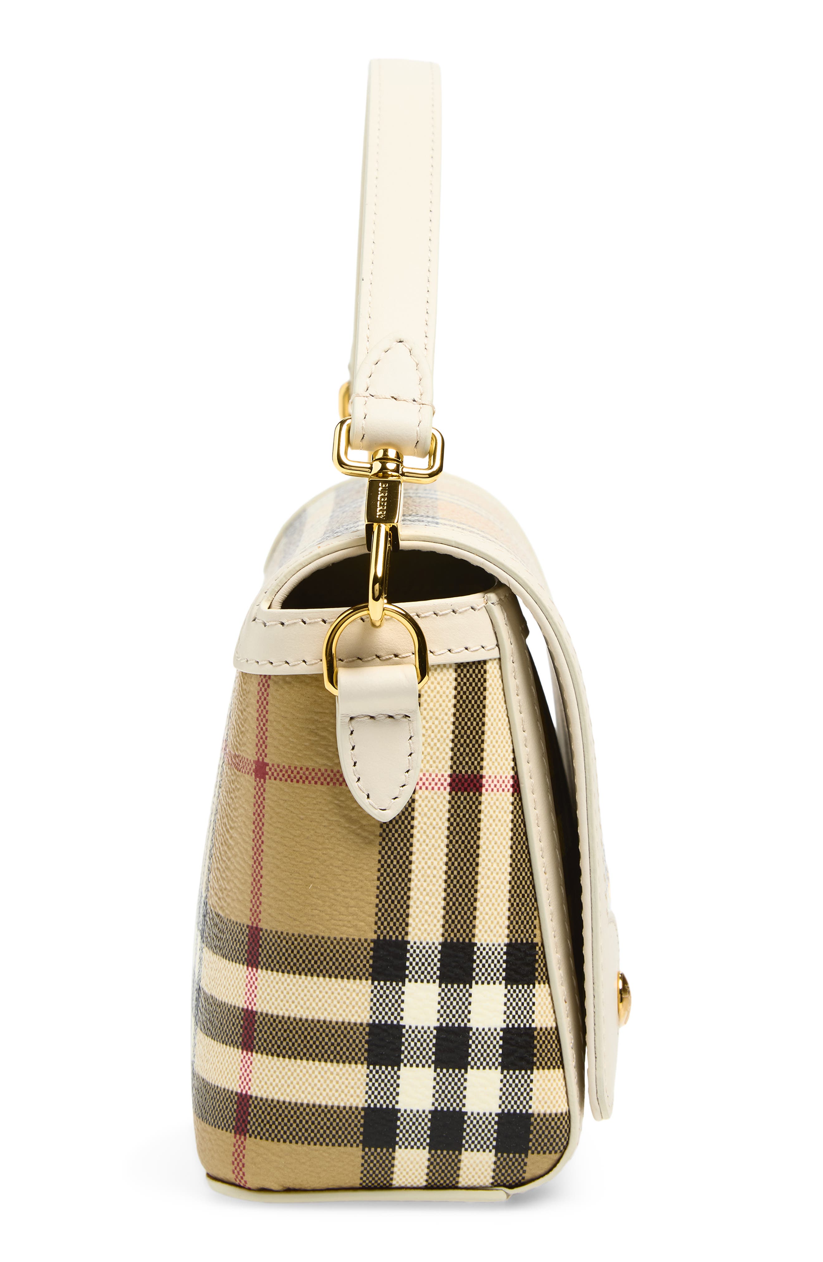 Burberry Small Note Shoulder Bag, Alternate, color, Vintage Check/ Soap