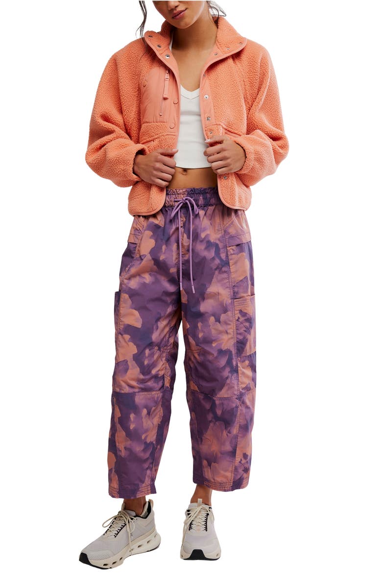 Free People In The Wild Pants, Alternate, color, Violet Cloud Wash