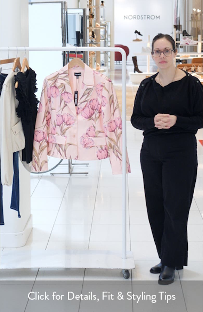 Regina Print Blazer, sales video thumbnail