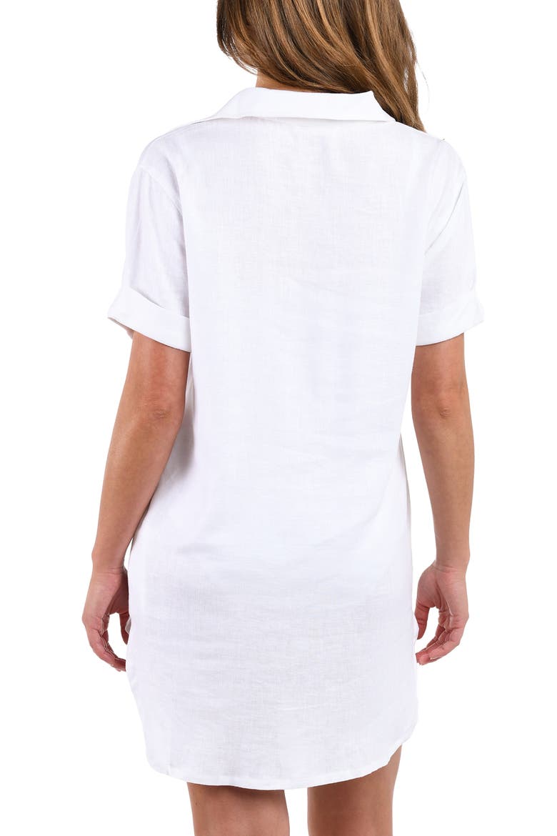 Delphine Cover-Up Shift, Alternate, color, WHITE