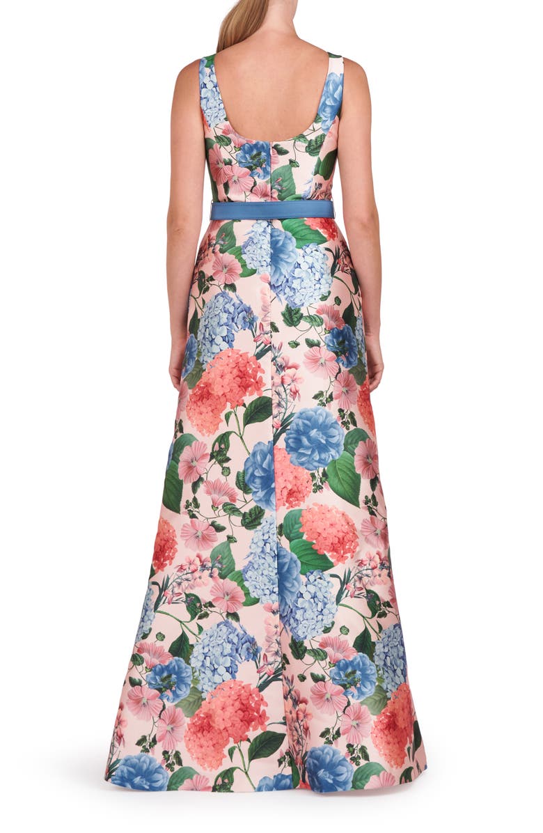 Kay Unger Gail Floral Walk-Through Gown, Alternate, color, 