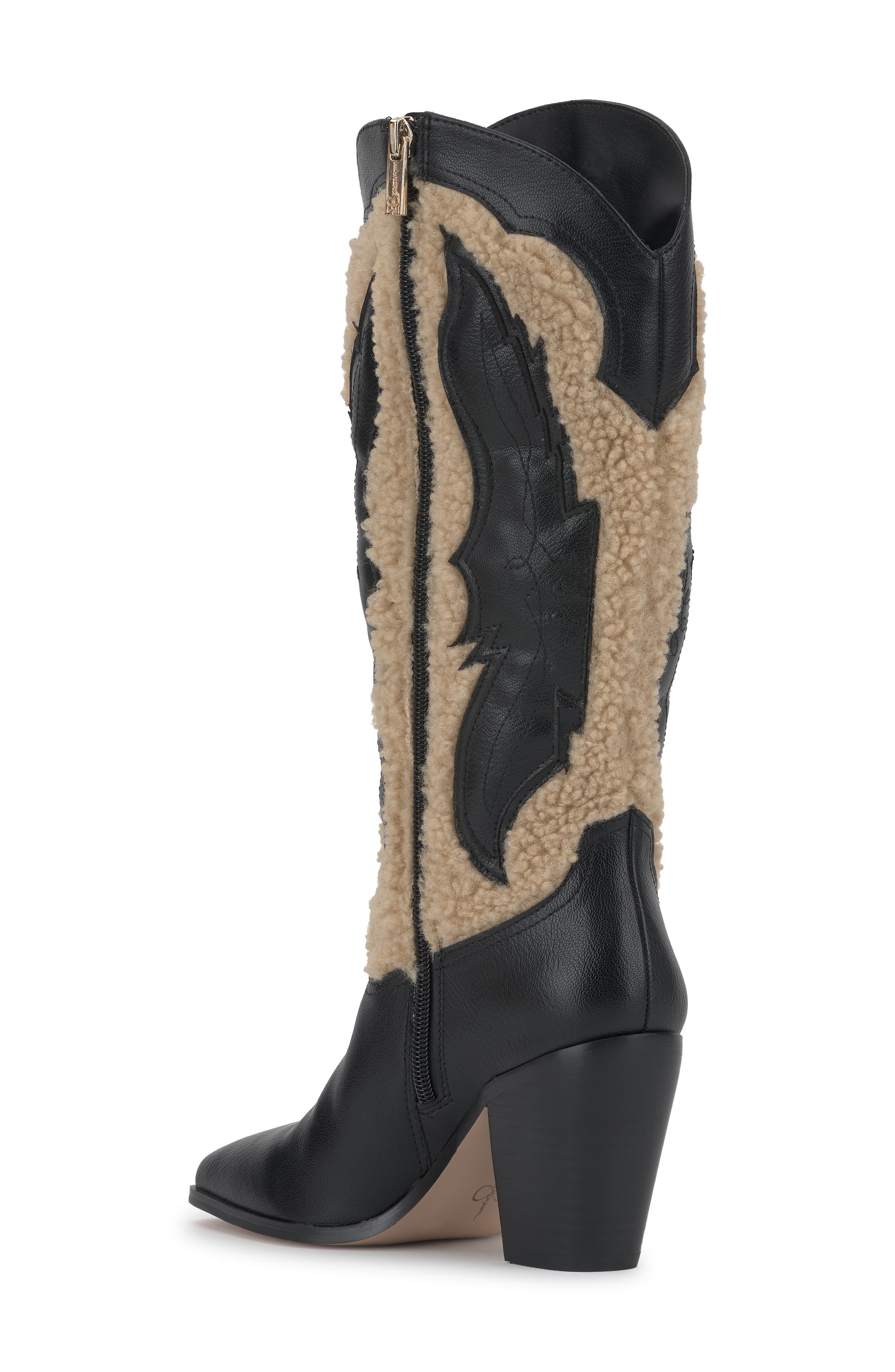 Raevini Western Boot, Alternate, color, BLACK/ NATURAL