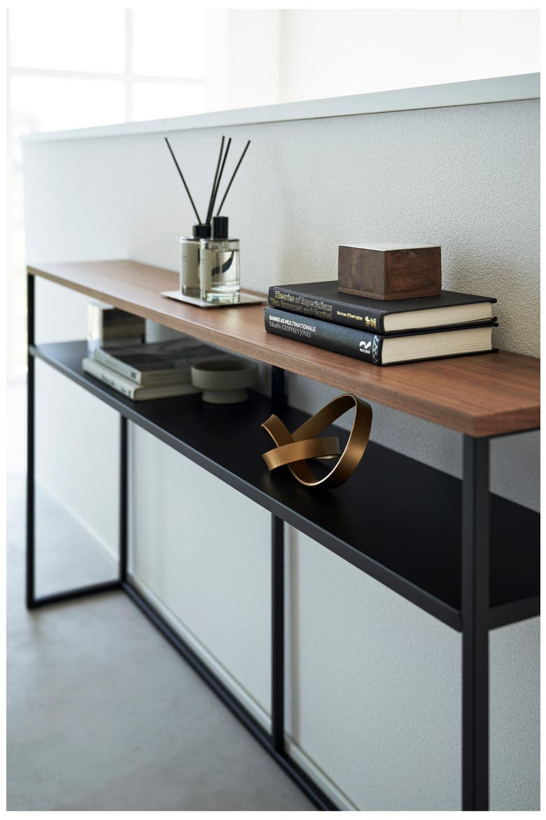 Long Console Table, Alternate, color, BLACK