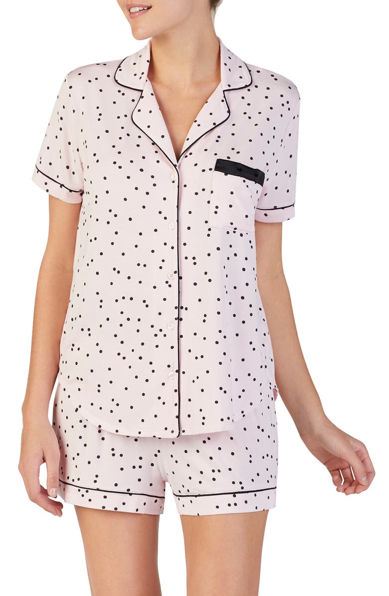 Kate Spade New York short pajamas, Main, color, Scattered Dot Pink