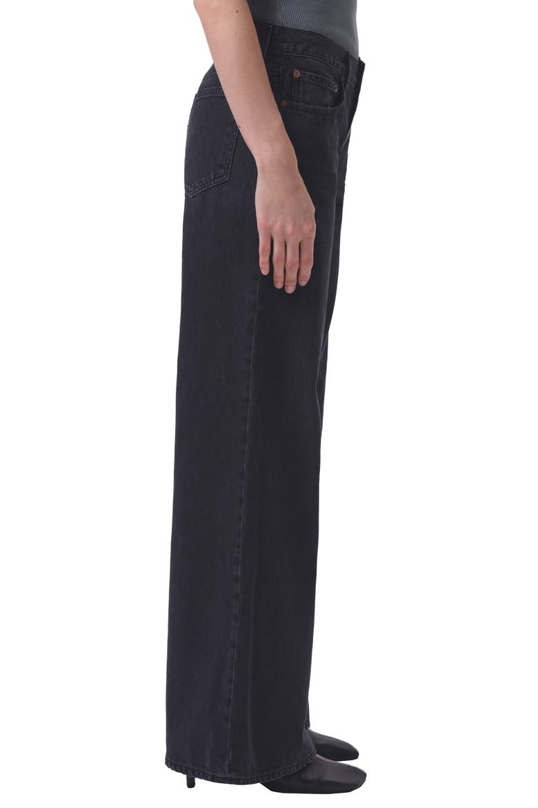 Clara High Waist Wide Leg Jeans, Alternate, color, MASCARA