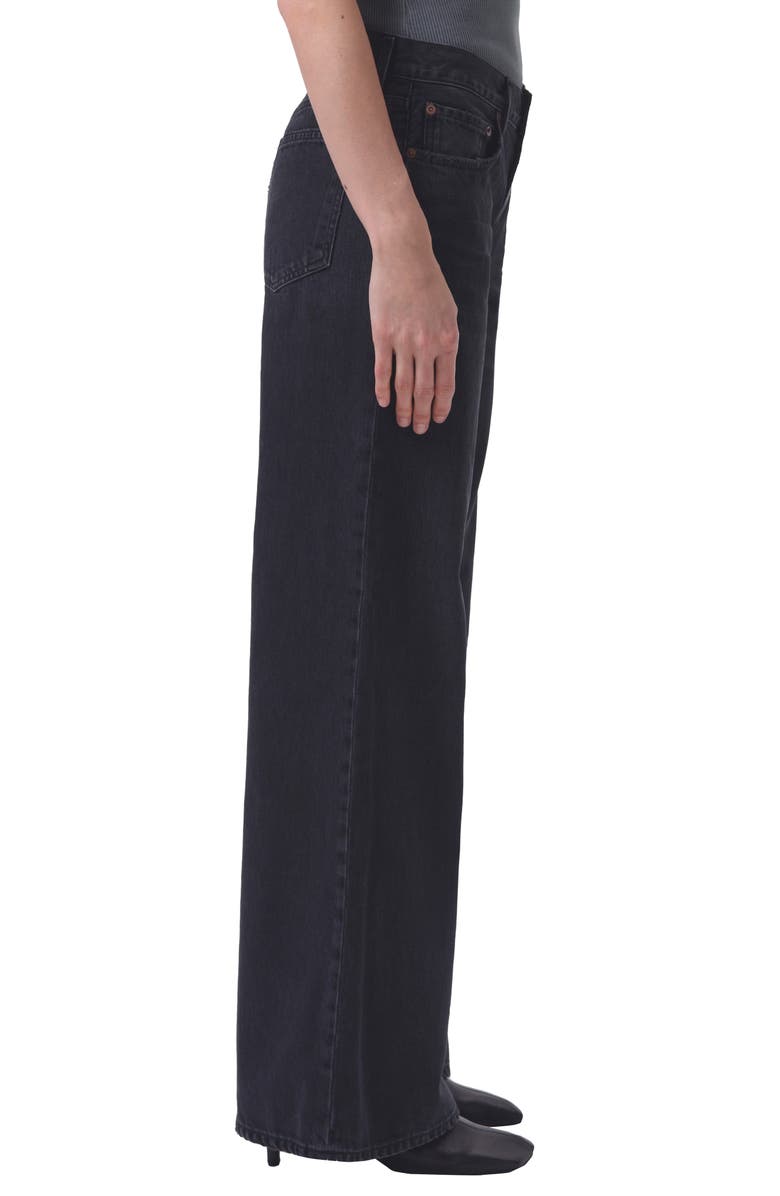 AGOLDE Clara High Waist Wide Leg Jeans, Alternate, color, 