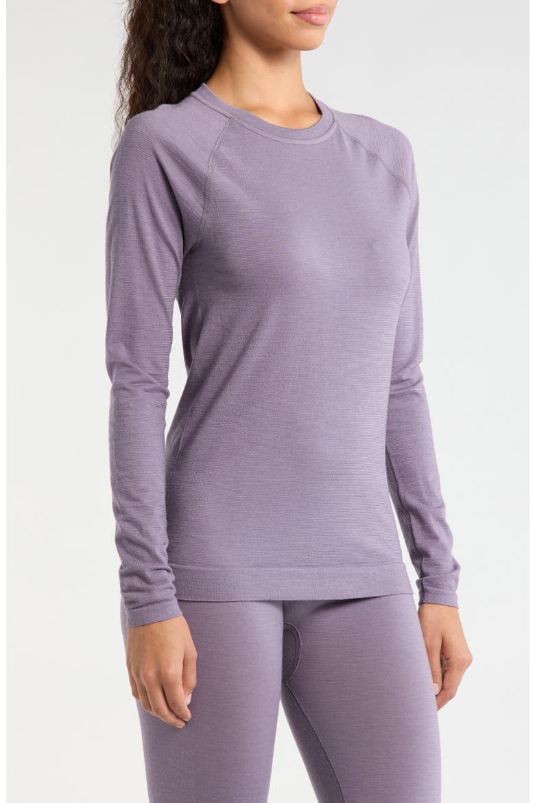 Intraknit All Season Merino Wool Blend Long Sleeve Top, Alternate, color, PURPLE STORM