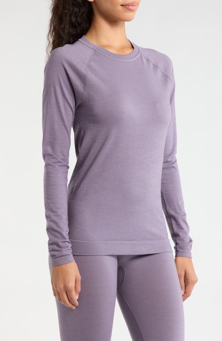 Smartwool Intraknit All Season Merino Wool Blend Long Sleeve Top, Alternate, color, Purple Storm