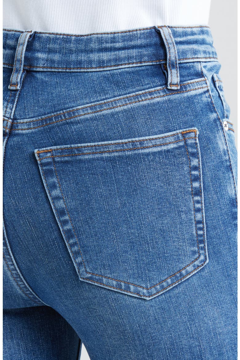 The Pencil Crop High Waist Ankle Slim Straight Leg Jeans, Alternate, color, CANALS