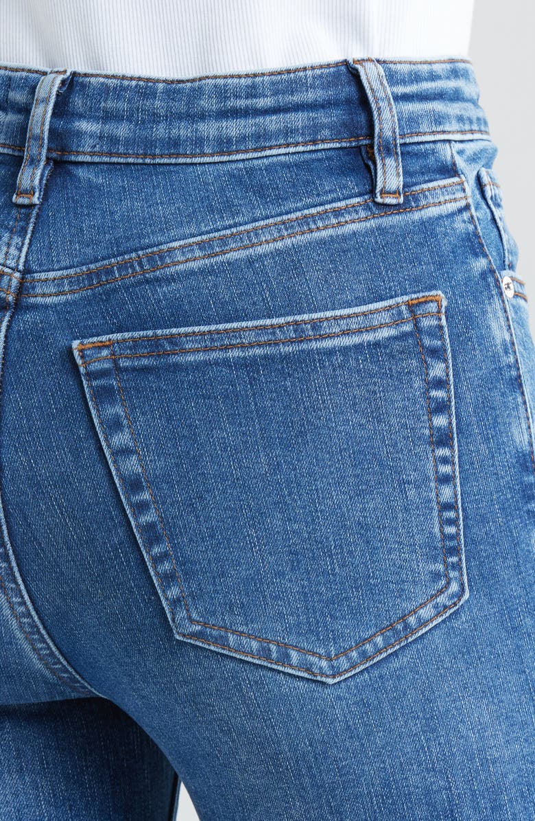 FRAME The Pencil Crop High Waist Ankle Slim Straight Leg Jeans, Alternate, color, Canals