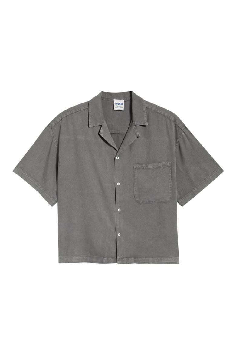 Core Cotton Camp Shirt, Alternate, color, VINTAGE GREY