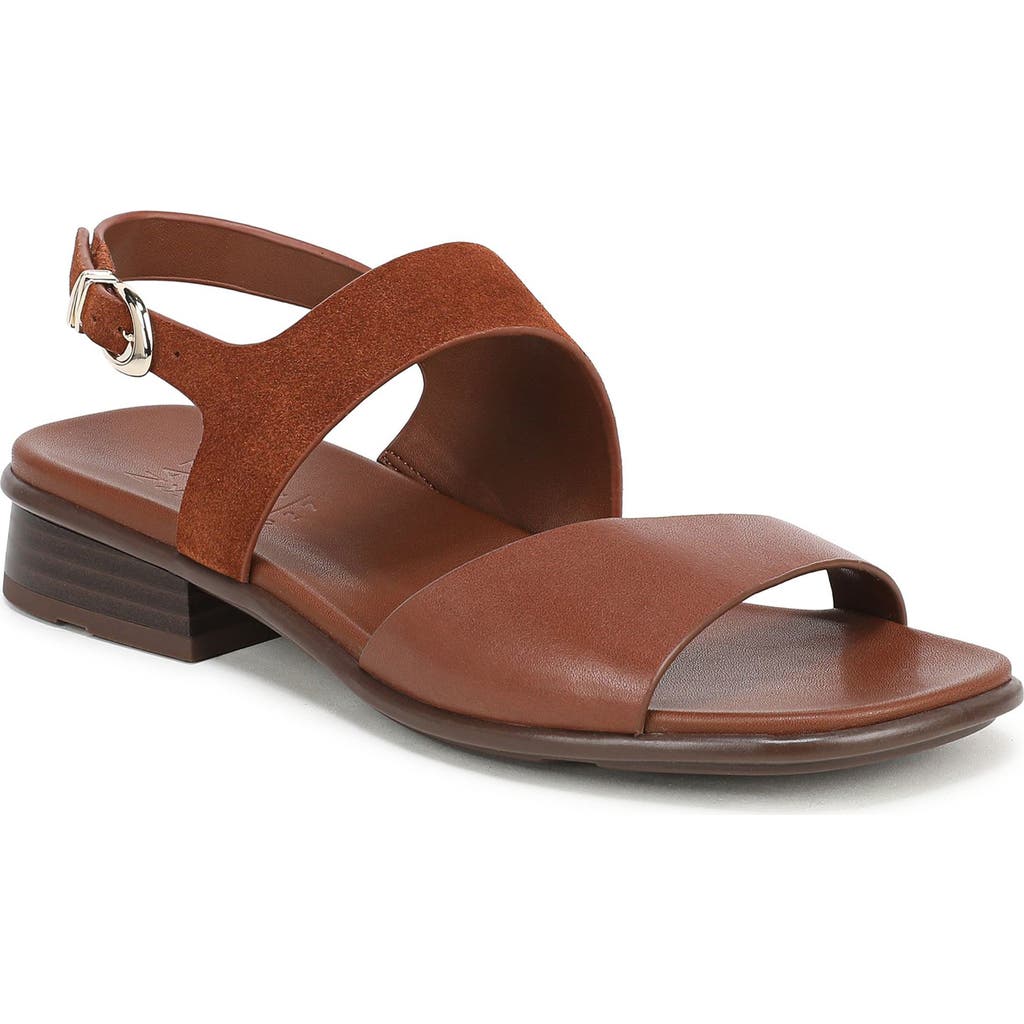 Naturalizer Brie Sandal in Caramel Leather Suede at Nordstrom, Size 11