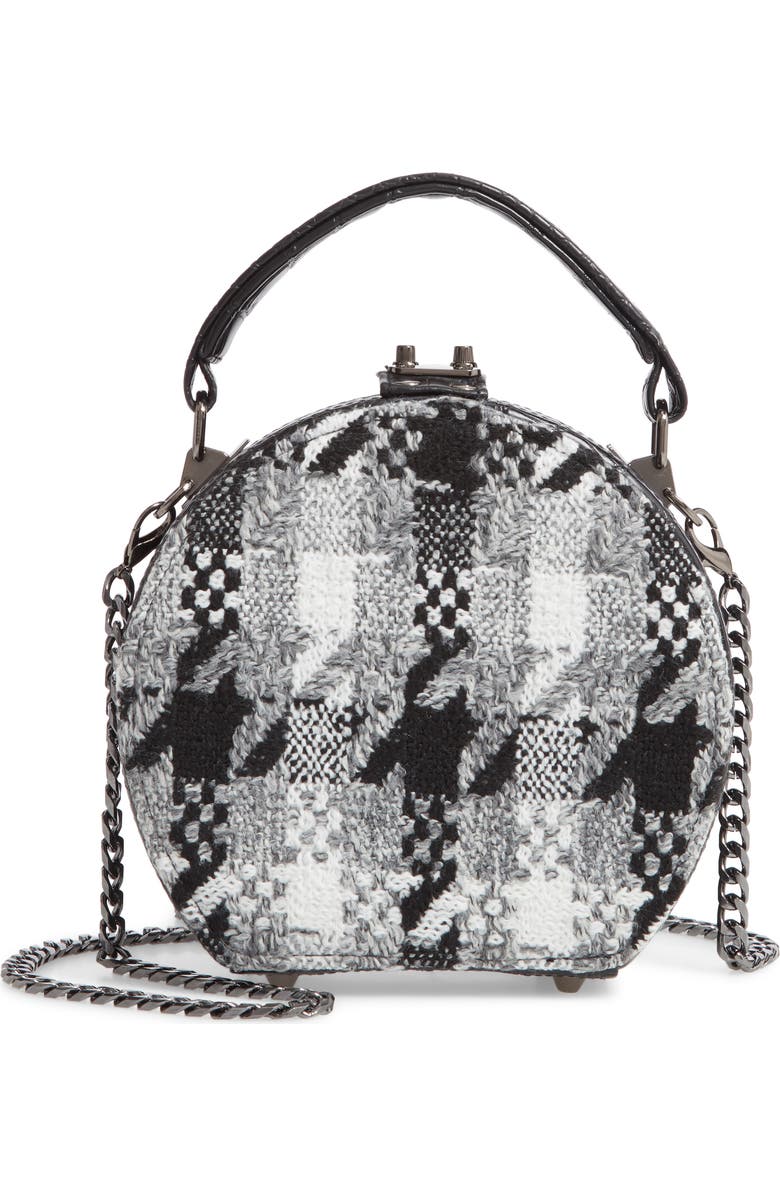 Sondra Roberts Tweed Canteen Crossbody Bag, Main, color,