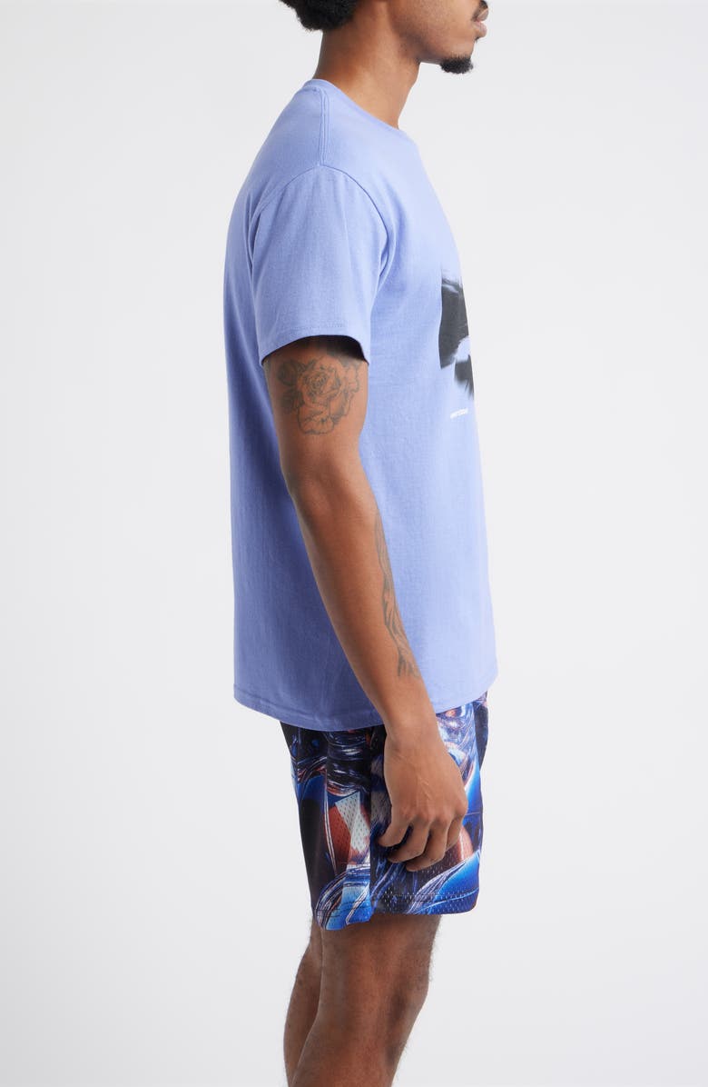 OVERTIME Motion Blur Cotton Graphic T-Shirt, Alternate, color, Purple