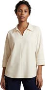 Jessica London Stretch Knit Crepe Trapeze Tunic