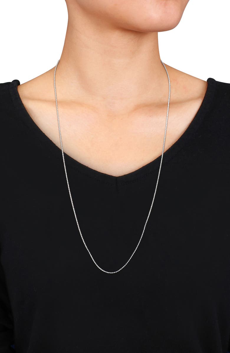 DELMAR Diamond Cut Rope Chain Necklace, 1.20mm, Alternate, color,