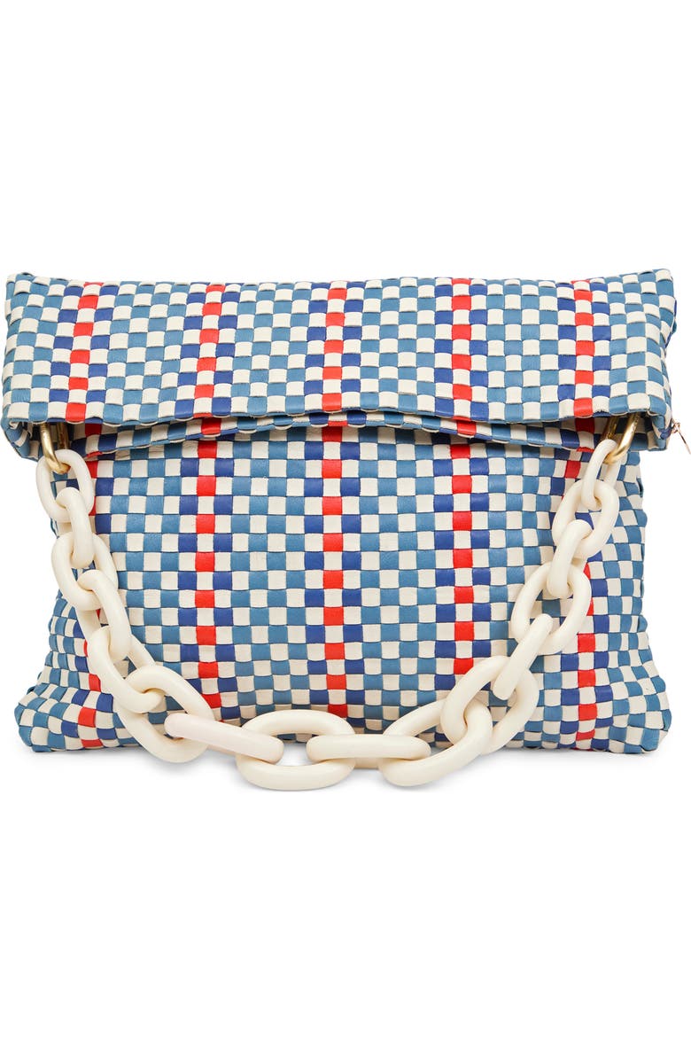 Clare V. Resin Graduated Chain Link Shortie Strap, Alternate, color, Eggnog