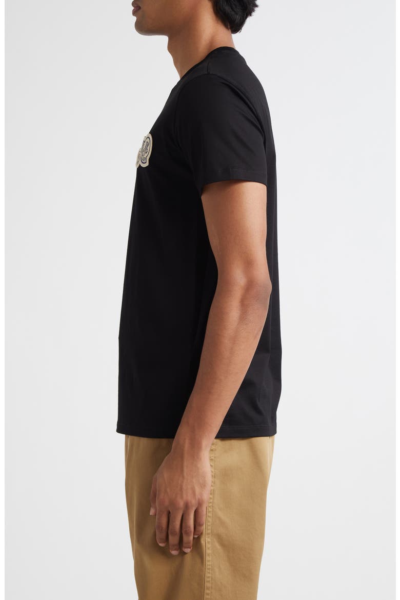 Logo Patch T-Shirt, Alternate, color, BLACK