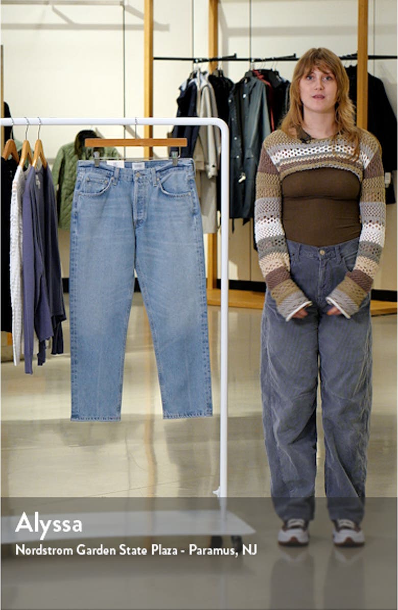 Isla High Waist Organic Cotton Ankle Straight Leg Jeans, sales video thumbnail