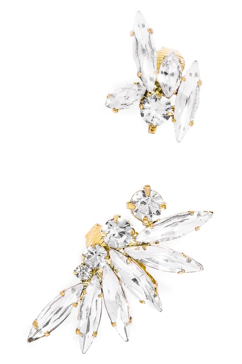 'Tinkerbell' Crystal Ear Cuff, Main, color, GOLD