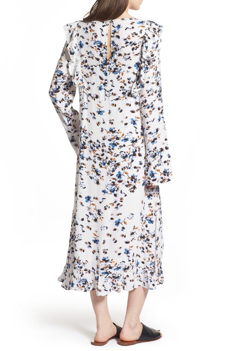 Treasure & Bond Print Ruffle Maxi Dress, Alternate, color,